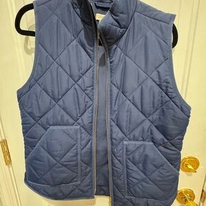 J. Crew Blue Quilted Vest